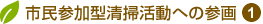 市民参加型清掃活動への参画➀