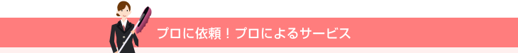 プロに依頼！プロによるサービス