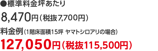 料金例124,740円